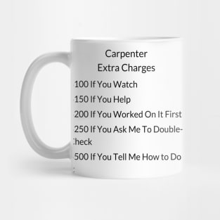 Carpenter Extra Charges Mug